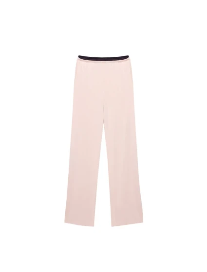 Dlouhé dámské pyžamové kalhoty model 20696306 Růžové - MEFEMI BY NIPPLEX