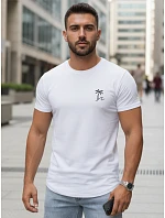 Tshirt męski z nadrukiem klasyczny biały model 22186887 - FashionStreet