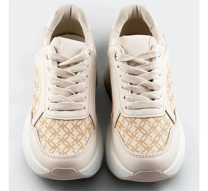 Béžové dámské sportovní boty model 17273267 - Mix Feel Béžové dámské sportovní boty model 17273267 - Mix Feel