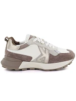 Dámska kožená športová obuv beige Kobbo 66954