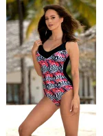 Plavky Folk Black and Red - Madora Plavky Folk Black and Red - Madora