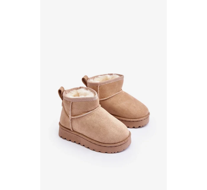 Dětské zateplené sněhule Béžová Nallita