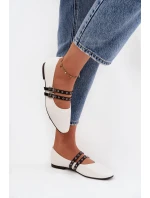 Dámske baleríny s remienkami Deliora - biele Dámske baleríny s remienkami Deliora - biele