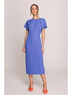 Šaty typu „pencil“ S398  kráľovská modrá – Stylove