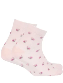 TENKÉ PONOŽKY FARBA 2-6 ROKOV DIEVČATÁ RUŽOVÁ 21-23