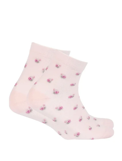 TENKÉ PONOŽKY FARBA 2-6 ROKOV DIEVČATÁ RUŽOVÁ 21-23