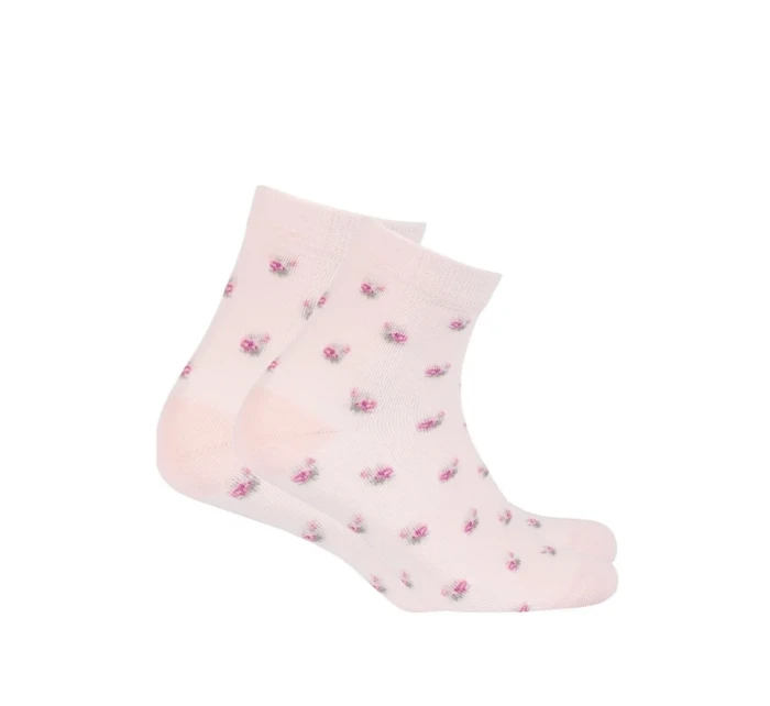 TENKÉ PONOŽKY FARBA 2-6 ROKOV DIEVČATÁ RUŽOVÁ 21-23