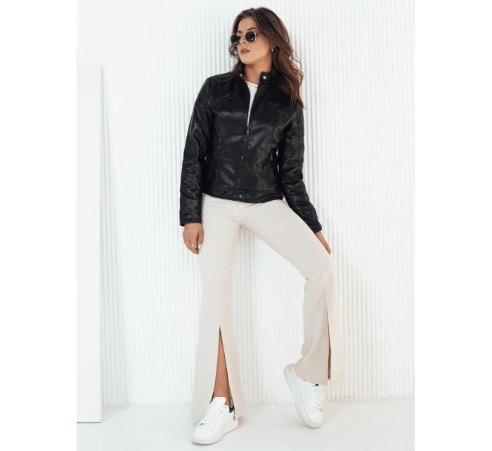 Dámská kožená bunda černá Dstreet model 21973150 - FashionStreet Dámská kožená bunda černá Dstreet model 21973150 - FashionStreet