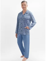 Pánske pyžamo Martel 403 Antoni III dĺžka/r 3XL-4XL pyžamo na zips Pánske pyžamo Martel 403 Antoni III dĺžka/r 3XL-4XL pyžamo na zips