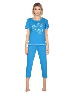 Dámske pyžamo 667 svetlomodré - REGINA