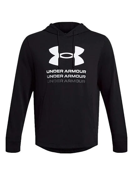 Pánska mikina Under Armour UA Rival Terry Graphic Hoodie, čierna, 1386047 001 Pánska mikina Under Armour UA Rival Terry Graphic Hoodie, čierna, 1386047 001