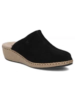 Čierne kožené žabky na platforme Filippo DK7567