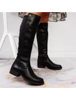 Kožené boty Rieker W model 21891294 černá - Inny