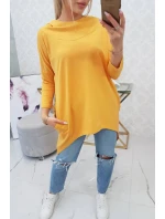 Horčicová mikina na bicykel s potlačou Horčicová mikina na bicykel s potlačou