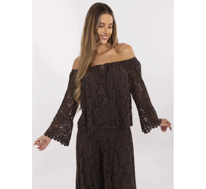 Bluzka MI BZ model 21156193 ciemny brązowy - FPrice