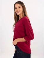 Blúzka RV BZ A820.27P bordová Blúzka RV BZ A820.27P bordová