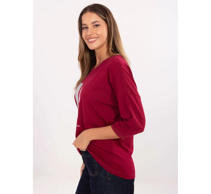 Blúzka RV BZ A820.27P bordová Blúzka RV BZ A820.27P bordová