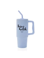 KÁVOHOLIK - svetlomodrý cestovný termohrnček 900 ml