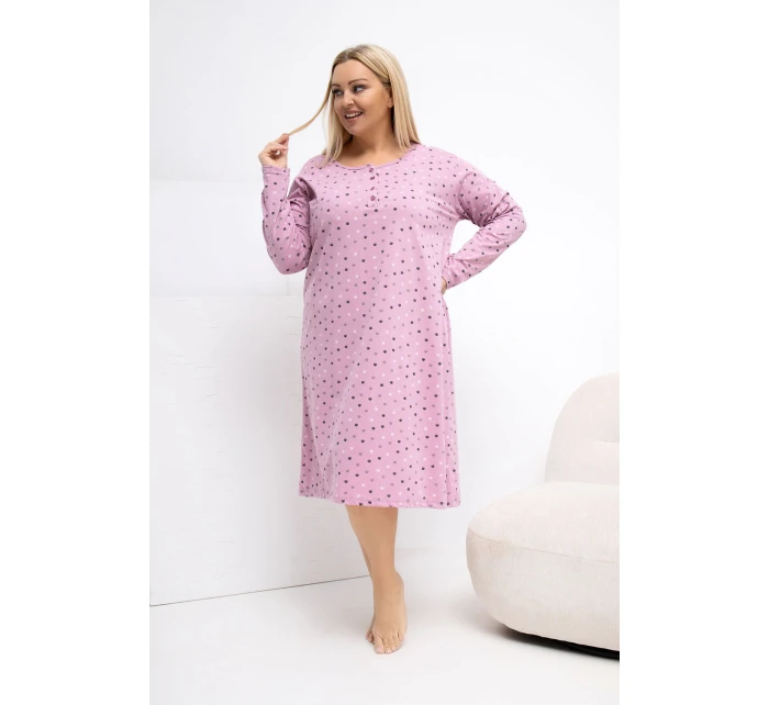 Nadmerné veľkosti Nočná košeľa model 223303 Forever Pink