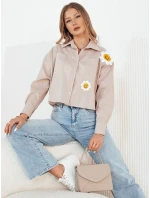 Dámská světle hnědá košile MISUN Dstreet DY0410 Dámská světle hnědá košile MISUN Dstreet DY0410