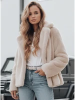 Dámský  krátký béžový model 21990776 - Dstreet