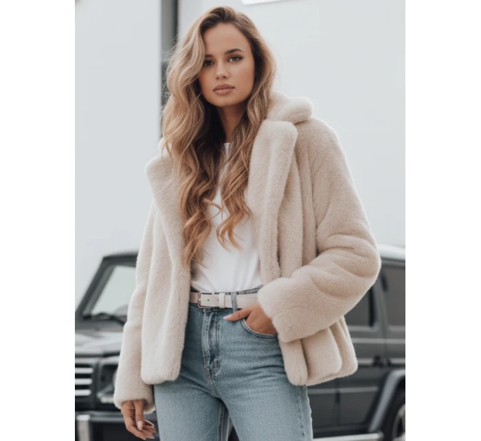 Dámský  krátký béžový model 21990776 - Dstreet