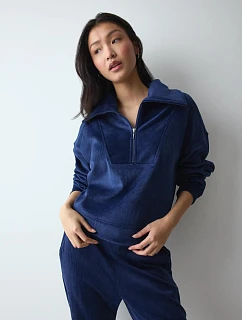 Velour Rib Sweater - Admiral - TRIUMPH Admiral - TRIUMPH