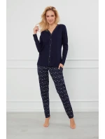 Talianska móda Libra long length sp. farba:navy blue/print Talianska móda Libra long length sp. farba:navy blue/print