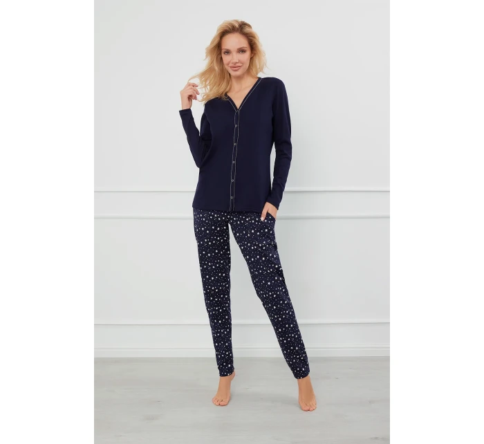 Talianska móda Libra long length sp. farba:navy blue/print Talianska móda Libra long length sp. farba:navy blue/print