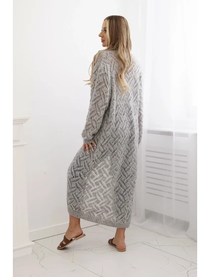 Dlhý sveter Super KID Mohér sivý