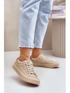 Ocieplane Trampki Damskie Big Star OO274A461 Beżowe