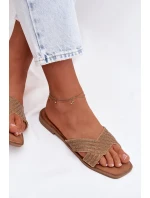 Dámské ploché žluté pantofle Zinnia Dámské ploché žluté pantofle Zinnia