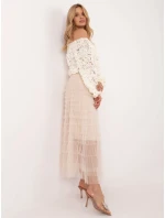 Spódnica TW SD BI model 21788970 beżowy - FPrice Spódnica TW SD BI model 21788970 beżowy - FPrice