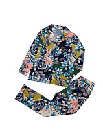 Dámske pyžamo 175/099 tm. modré s motýľmi - Karol