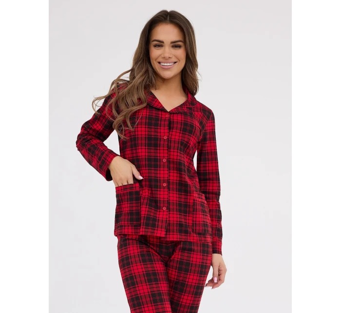 model 21418668 Tracy pyžamo dlouhé/r S2XL dámské rozepínací - Cornette