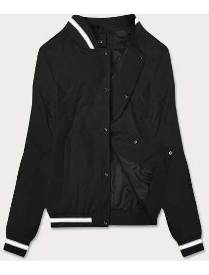Čierna dámska bunda typu bomber (16M9070-392)