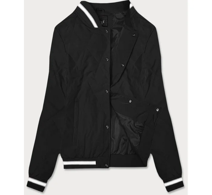 Čierna dámska bunda typu bomber (16M9070-392)