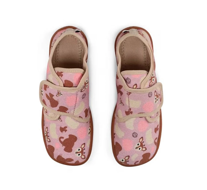 Affenzahn barefoot topánky Slipper Cotton Movy deer (01398-40141)