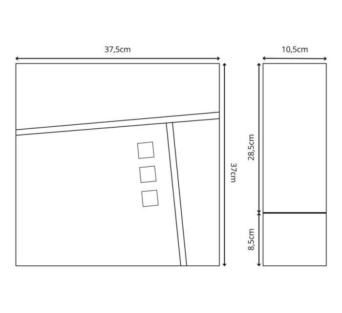 POŠTOVÁ SCHRÁNKA 37X37X10,5CM 1067544 SASKA GARDEN