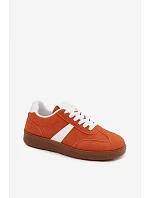 Dámské tenisky z imitace semiše oranžové Calira