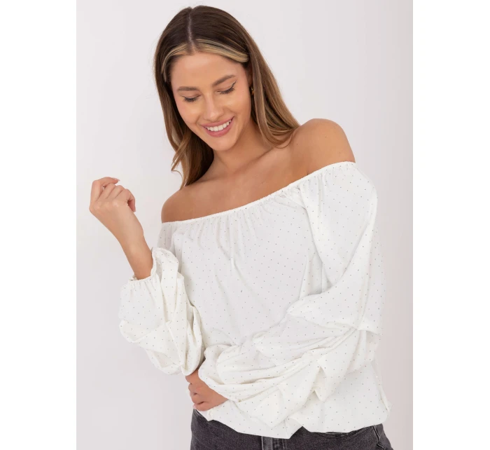 Bluzka MI BZ model 21786391 ecru - FPrice Bluzka MI BZ model 21786391 ecru - FPrice