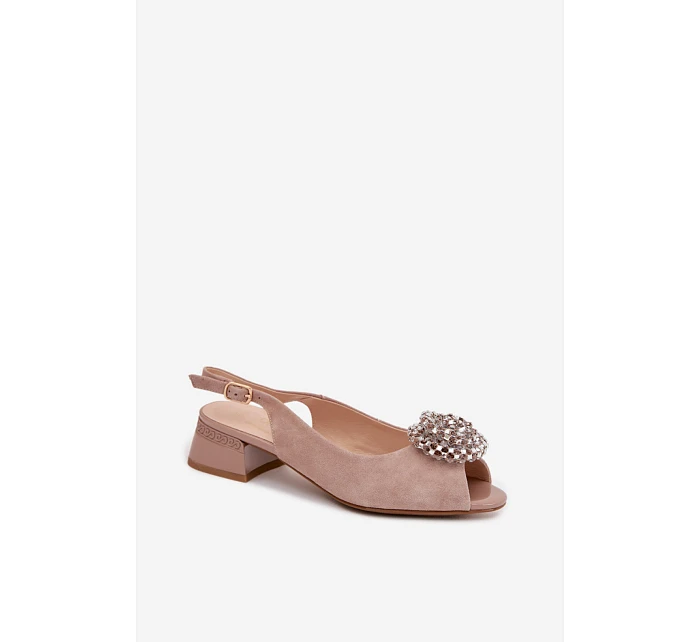 Sandále na podpätku model 225955 Krok vo veľkom štýle