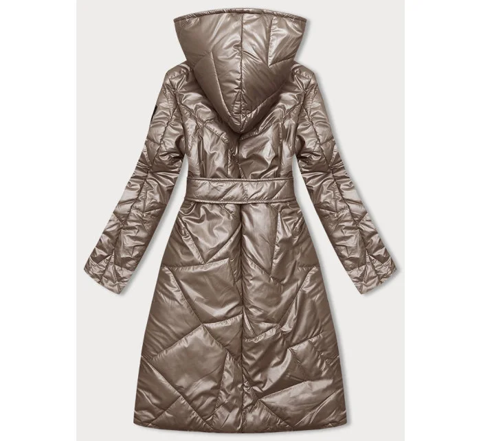 Prošívaná bunda v barvě cappuccino na model 18846310 - S'WEST