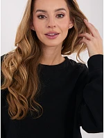 Dámska bavlnená základná mikina Goodlookin Black (A1047)
