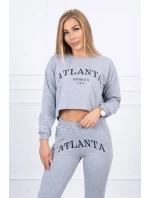 Atlanta šedá sada s potlačou Atlanta šedá sada s potlačou