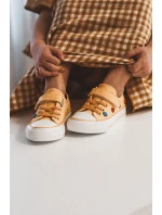 Dziecięce Trampki Na Rzep BIG STAR JJ374056 Żółte