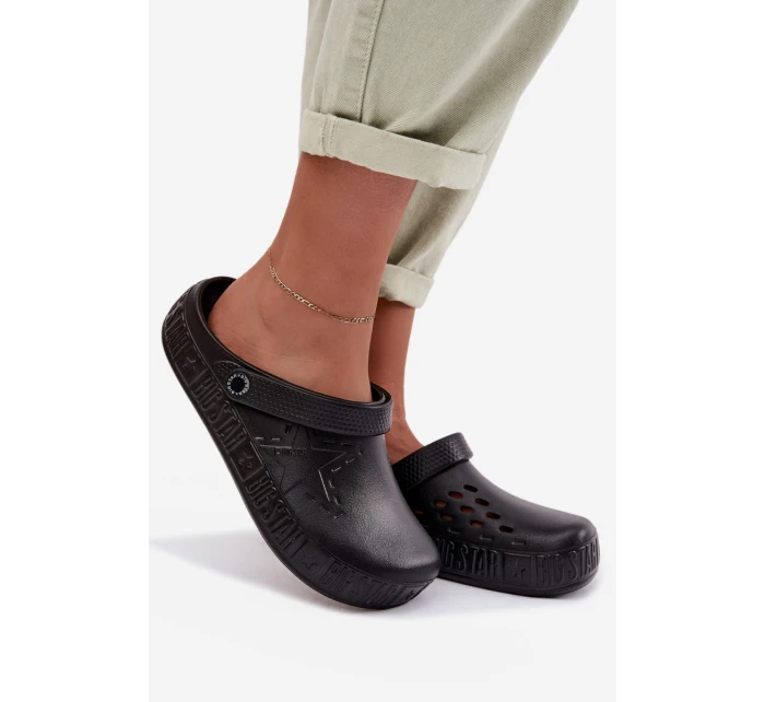 Dámské pantofle Chodaki pěnové Big Star TT274A084 Černé