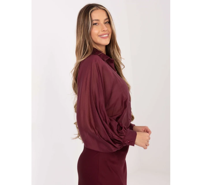 Koszula IT KS model 21782512 bordowy - FPrice