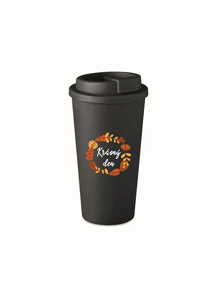 KRÁSNÝ DEN model 22168210 černý termohrnek 475 ml - Giftela