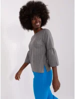 Dámska blúzka LK BZ 506434.33P Grey - FPrice Dámska blúzka LK BZ 506434.33P Grey - FPrice